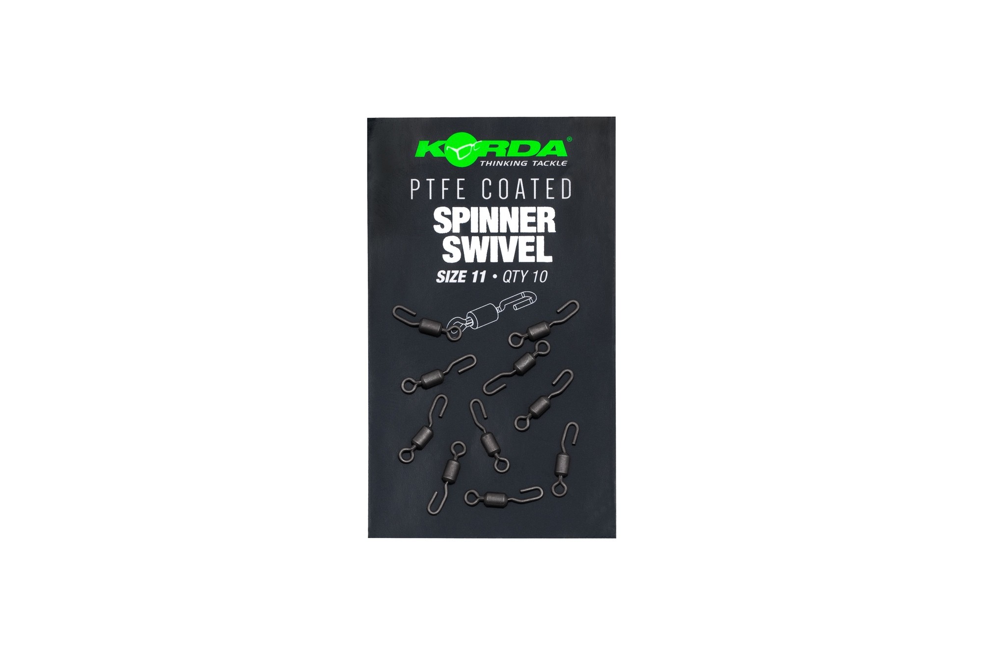 KORDA PTFE Spinner Swivel Size 11 (8pcs) – KMW007