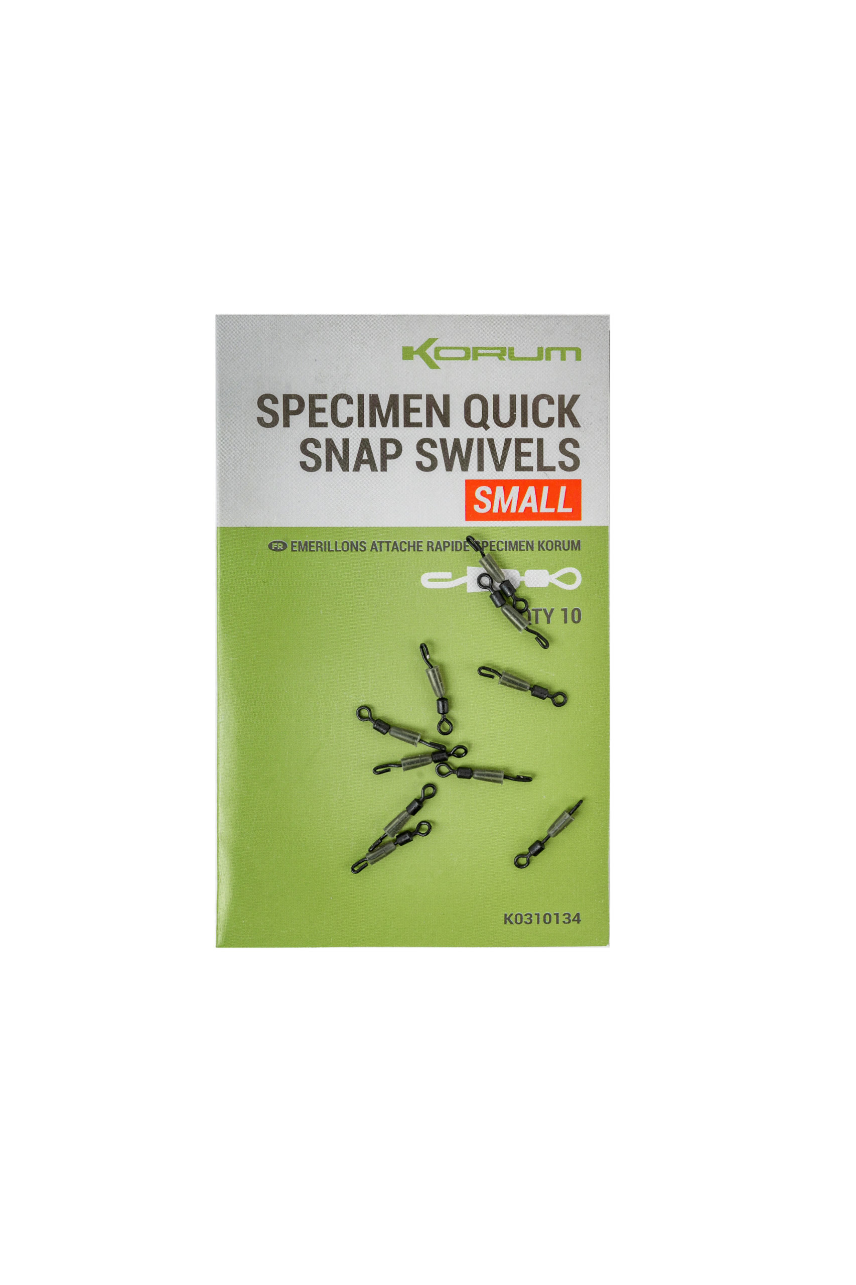 Korum Specimen Quick Snap Swivels – Small – K0310134