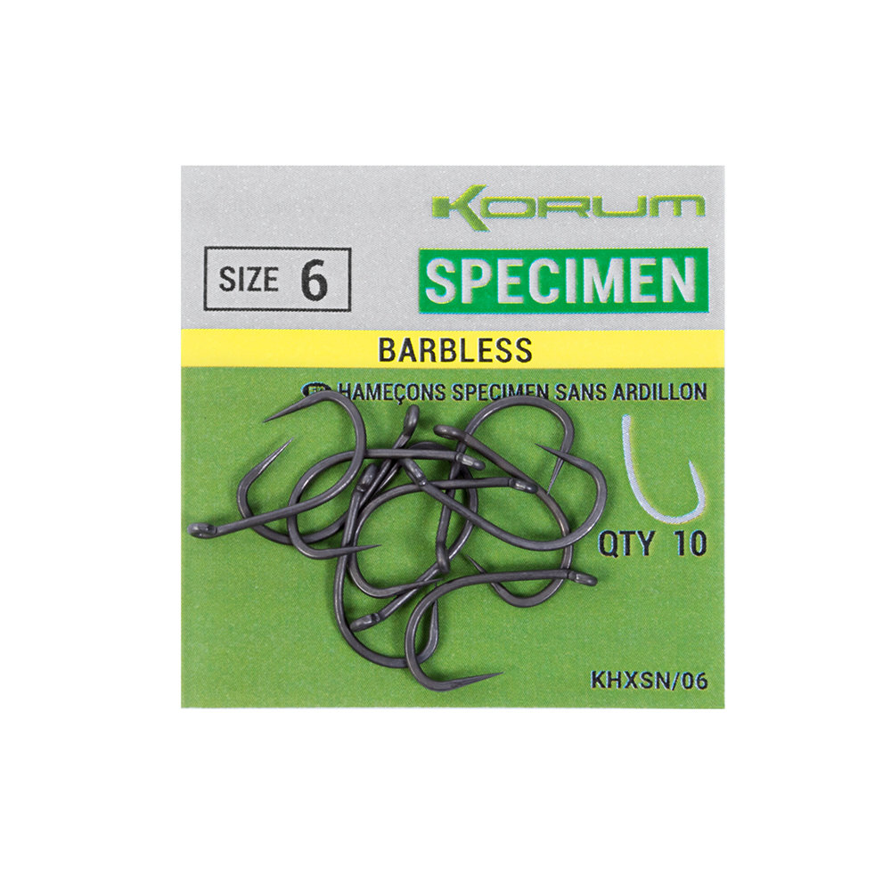 Korum Xpert Specimen – Barbless (Size 12) – KHXSN/12