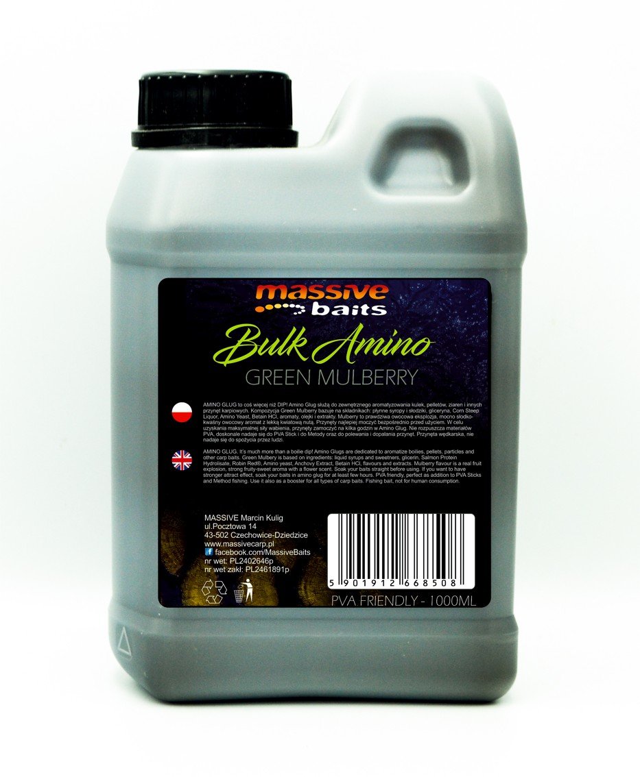 Massive Baits – BULK AMINO Green Mulberry – Liquid