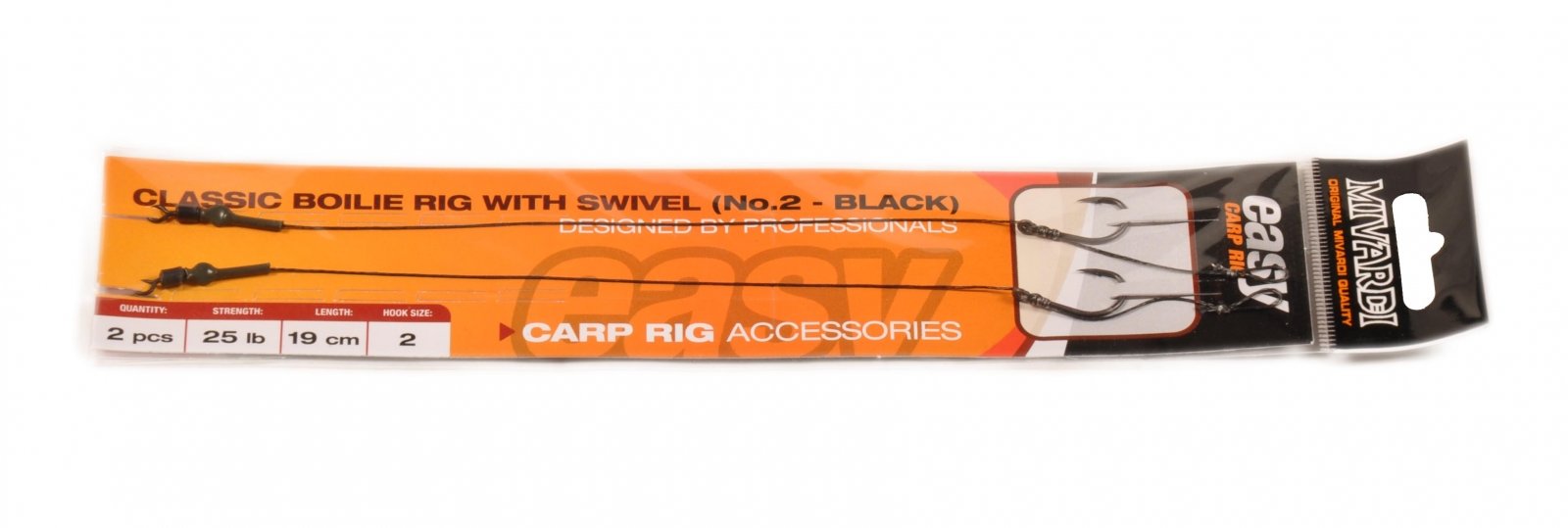 Mivardi – Classic boilie rig Easy with swiwel vel. 1 black