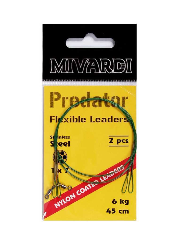 Mivardi – WIRE LEADER WITH SWIVEL AND LOOP 6 kg