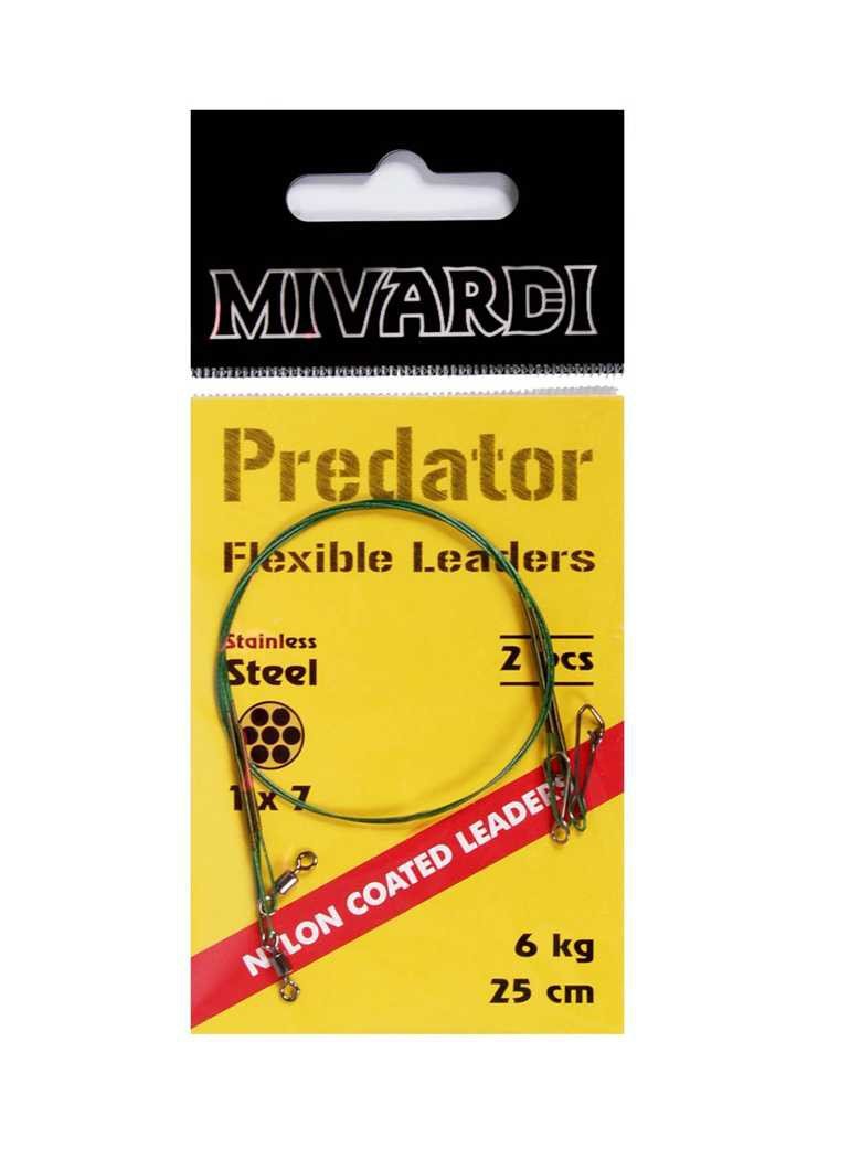 Mivardi – WIRE LEADER WITH SWIVEL AND SNAP SWIVEL 12 kg