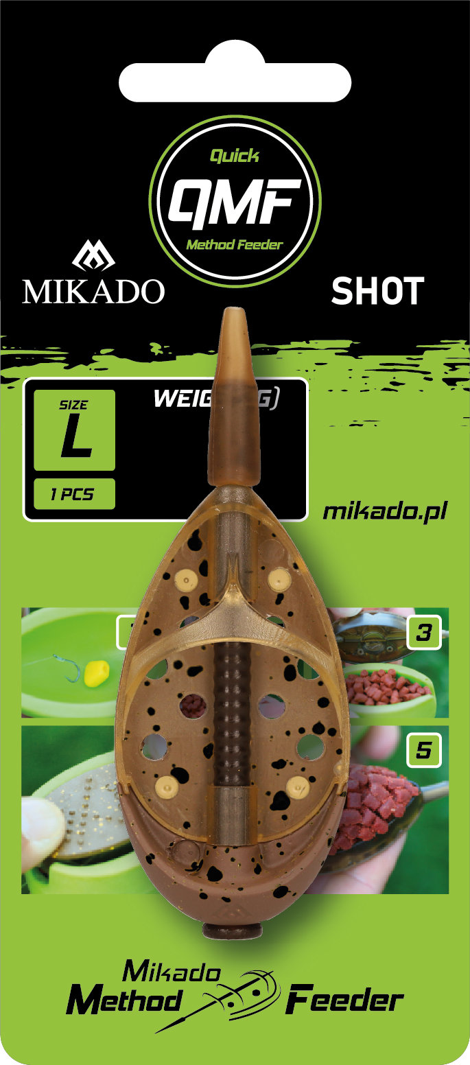 Mikado – KOSZYCZEK – METHOD FEEDER SHOT Q.M.F. SYSTEM L – 20g – op.1szt.