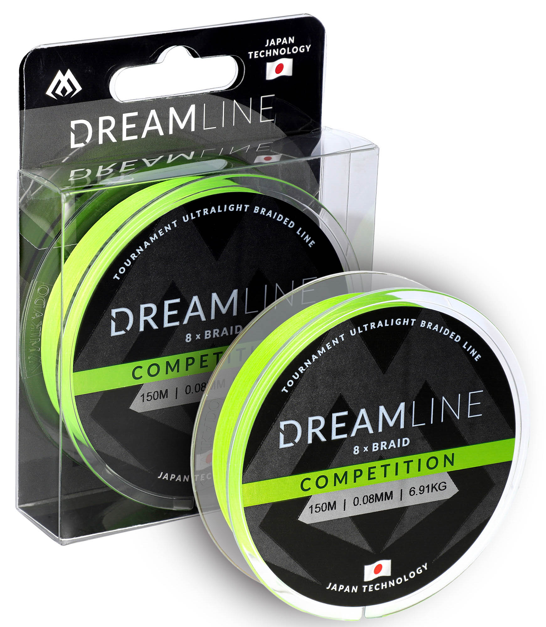 Mikado – PLECIONKA – DREAMLINE COMPETITION – 0.08mm/6.91kg/150m – FLUO ZIELONA – op.1szp.