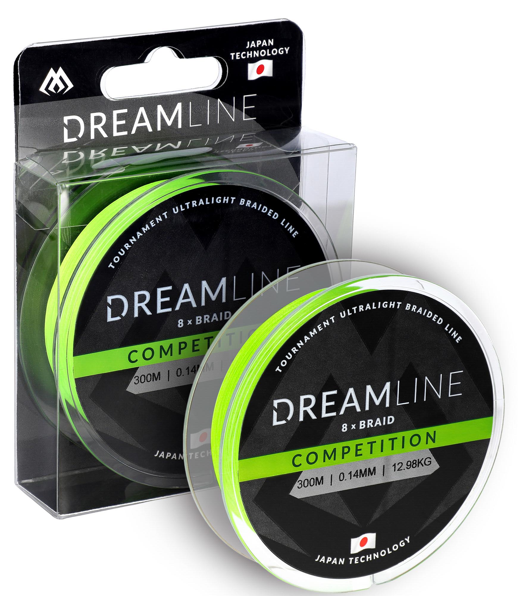 Mikado – PLECIONKA – DREAMLINE COMPETITION – 0.14mm/12.98kg/300m – FLUO ZIELONA – op.1szp.