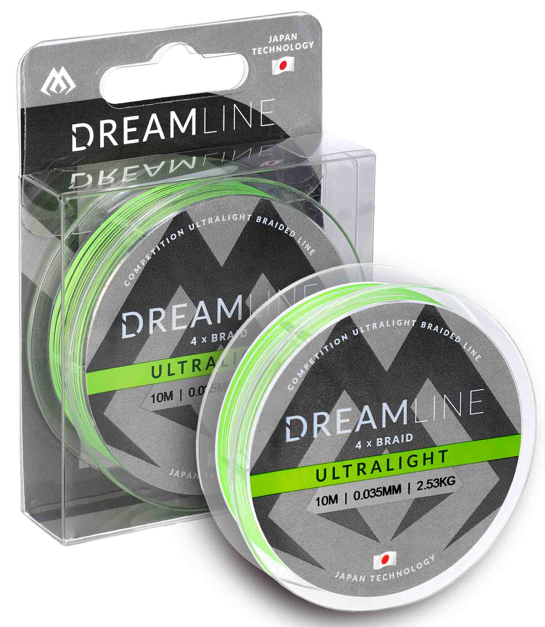 Mikado – PLECIONKA – DREAMLINE ULTRALIGHT – 0.035mm/2.53kg/10m – FLUO ZIELONA – op.1szp.