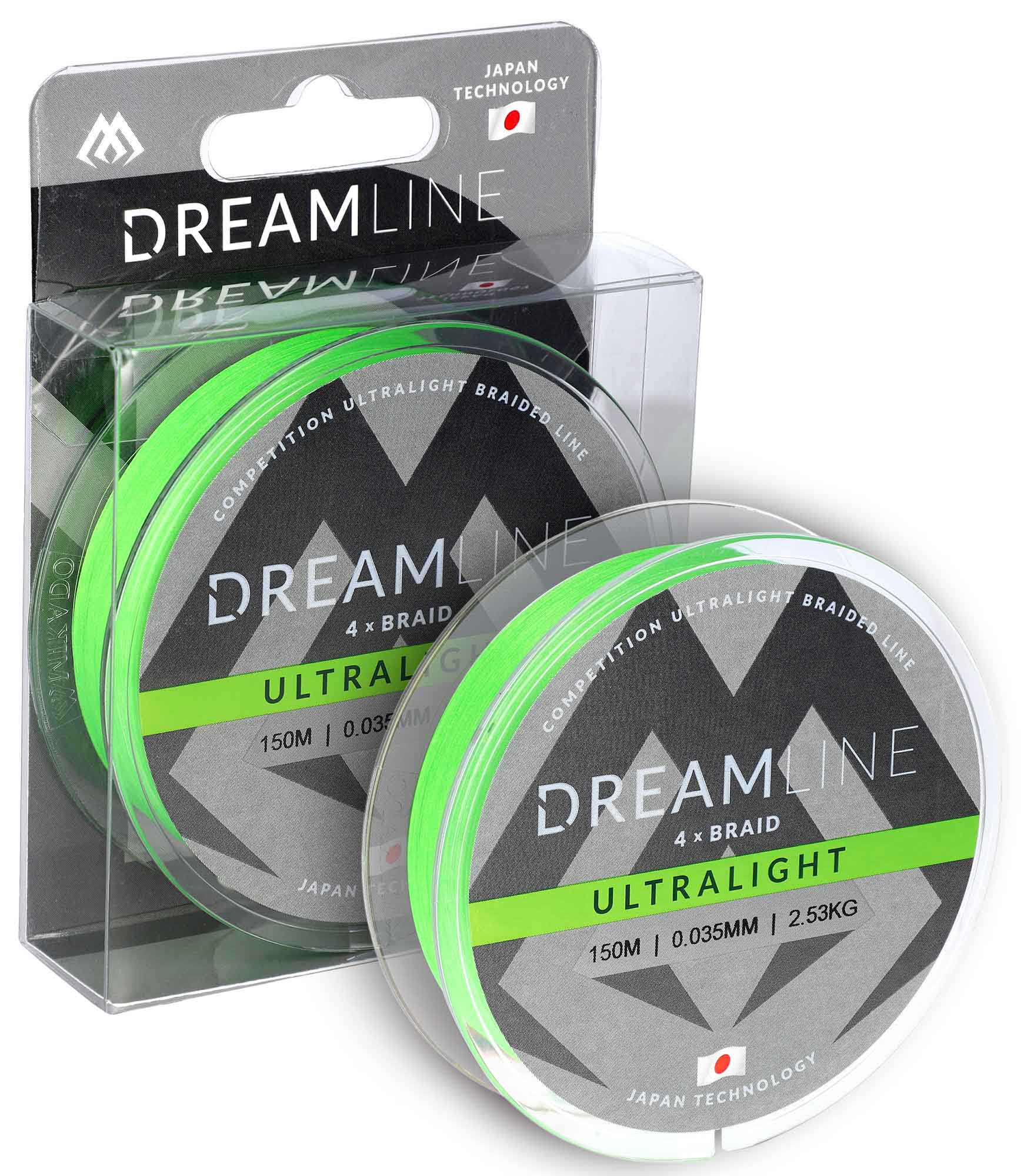 Mikado – PLECIONKA – DREAMLINE ULTRALIGHT – 0.035mm/2.53kg/150m – FLUO ZIELONA – op.1szp.