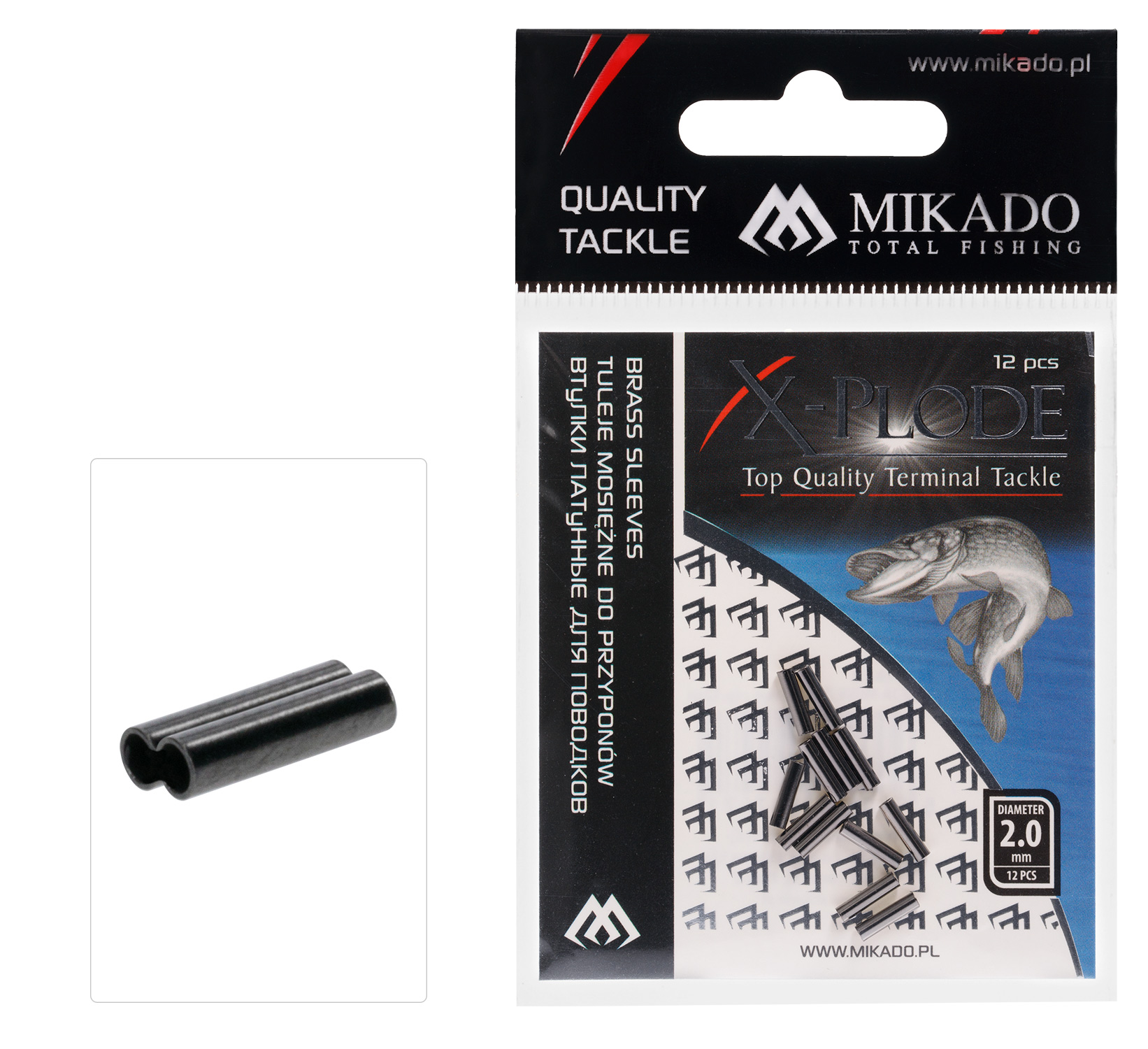 Mikado – TULEJA – MOSIĘŻNA PODWÓJNA 0.7×1.5x6mm – op.12szt.