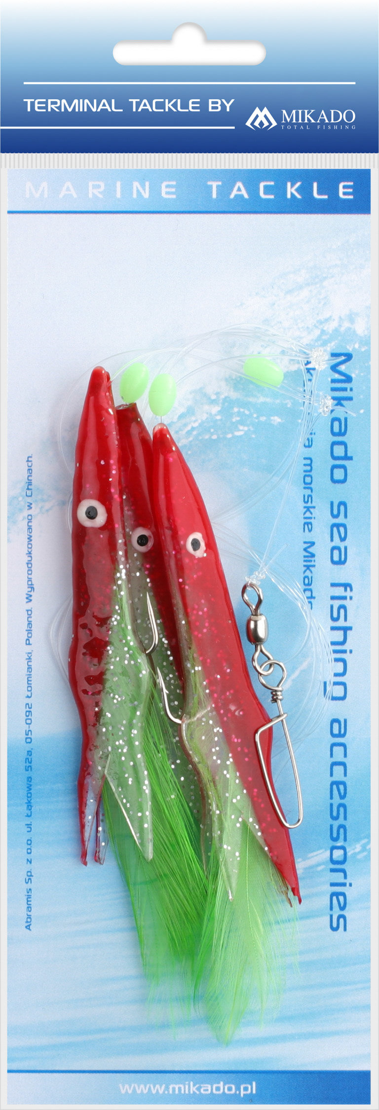 Mikado – ZESTAW MORSKI – BELONA RIG 12cm – hak: 3×1/0 – op.1kpl.