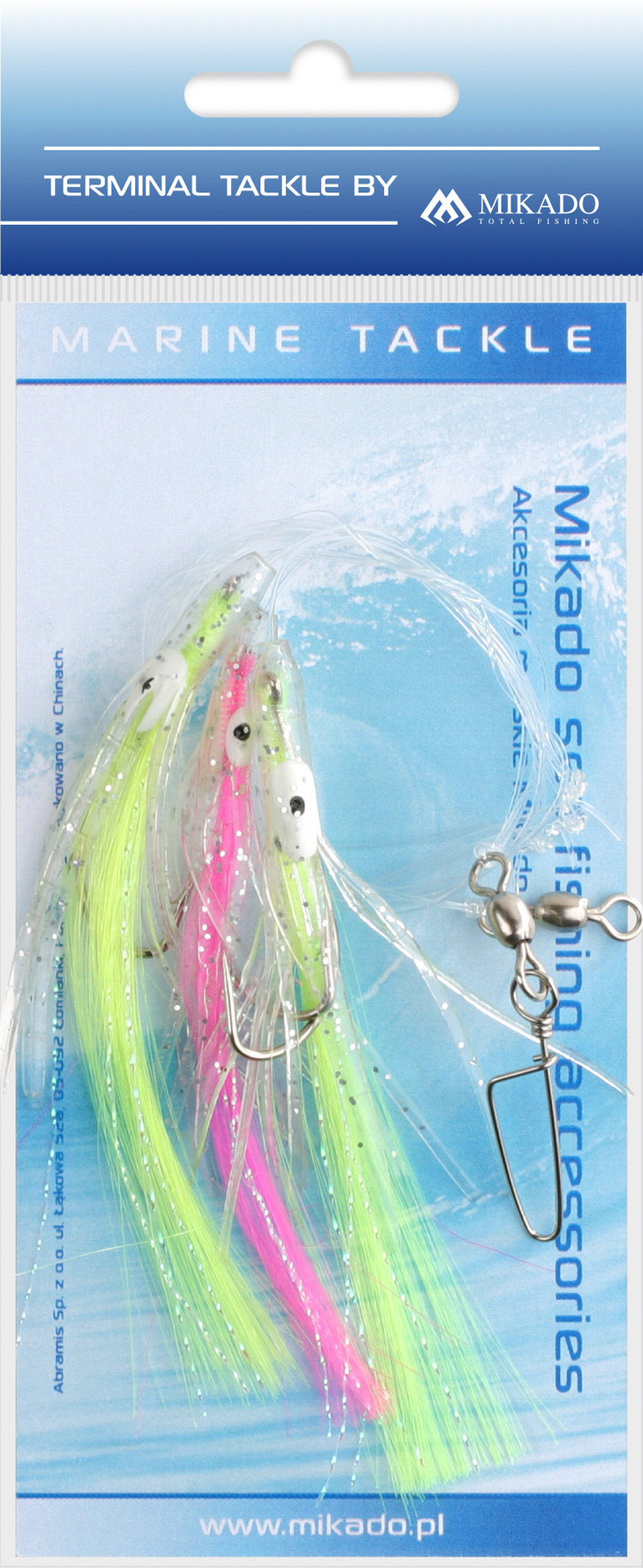 Mikado – ZESTAW MORSKI – OCTOPUS RIG HAIR 7.5cm – hak: 2/0 – op.1kpl.