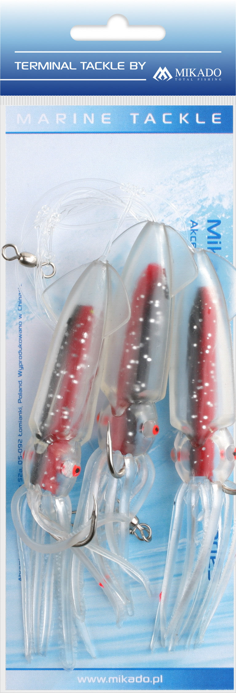 Mikado – ZESTAW MORSKI – SQUID RIG 12cm – hak: 3×6/0 – op.1kpl.