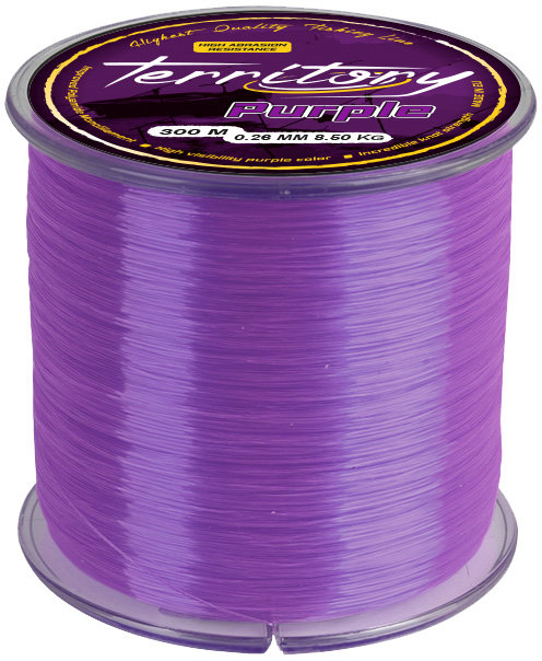 Mikado – ŻYŁKA – TERRITORY PURPLE – 0.26mm/8.50kg/300m – op.1szp.