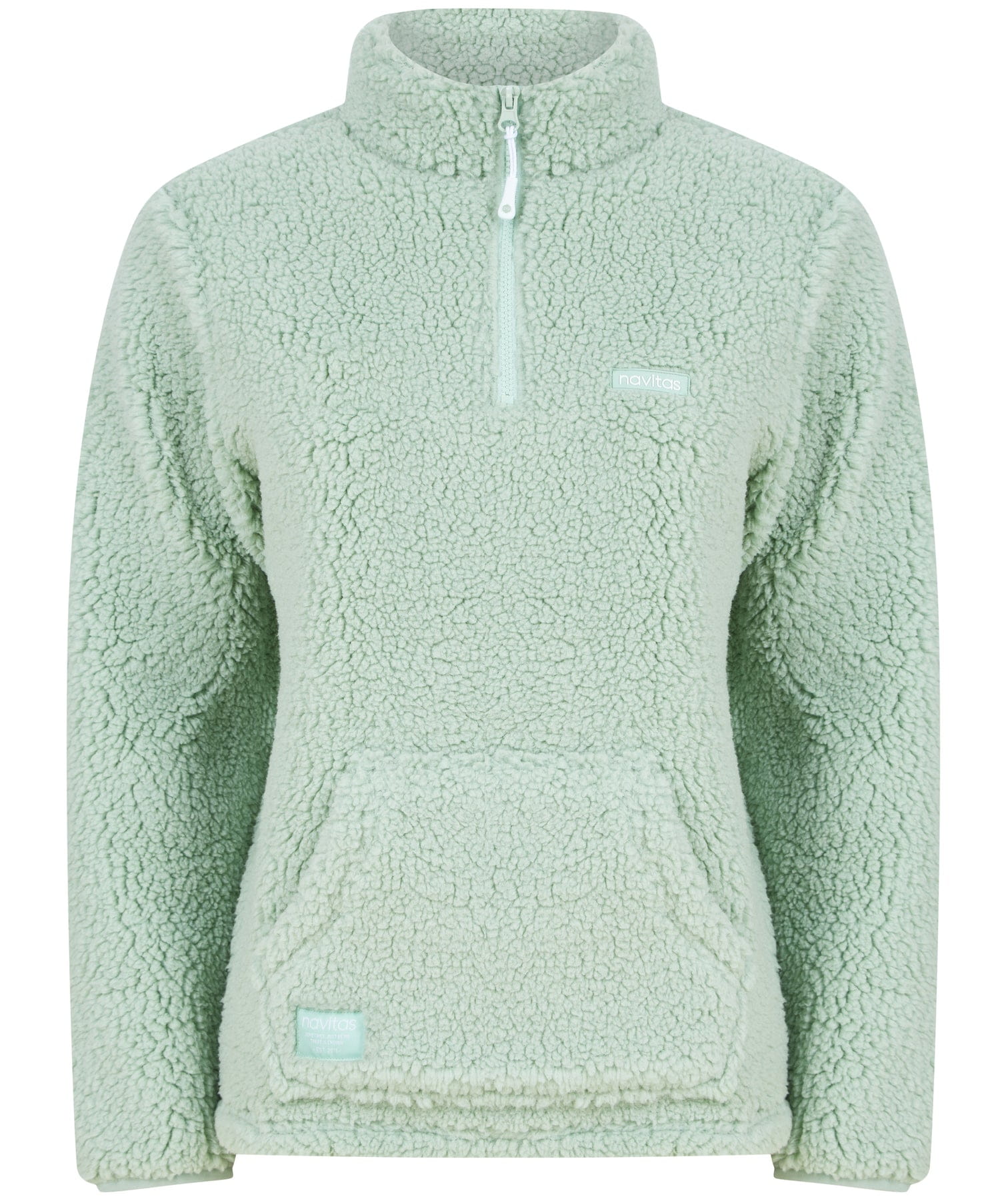 Navitas Womens Sherpa Pullover Light Green Polar Damski S