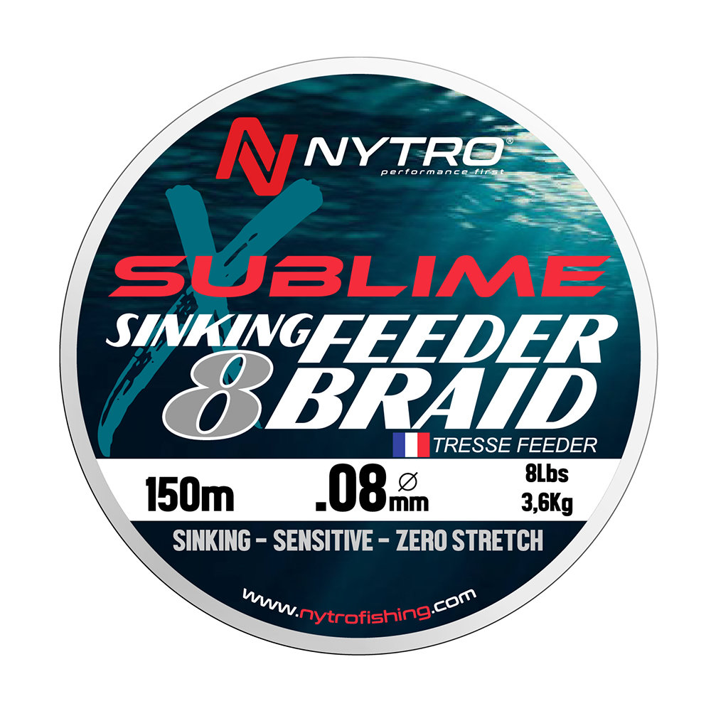 NYTRO SUBLIME X8 SINKING FEEDER BRAID 0