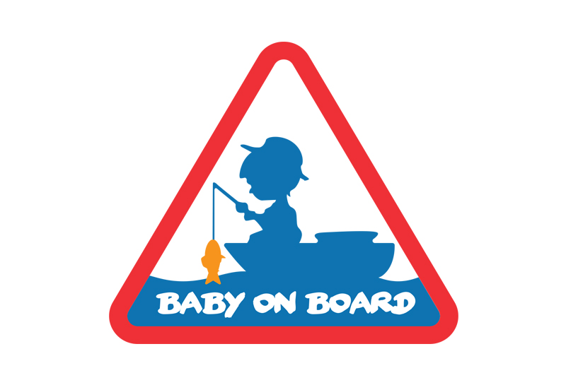 Naklejka BABY ON BOARD  – op.10 sztuk