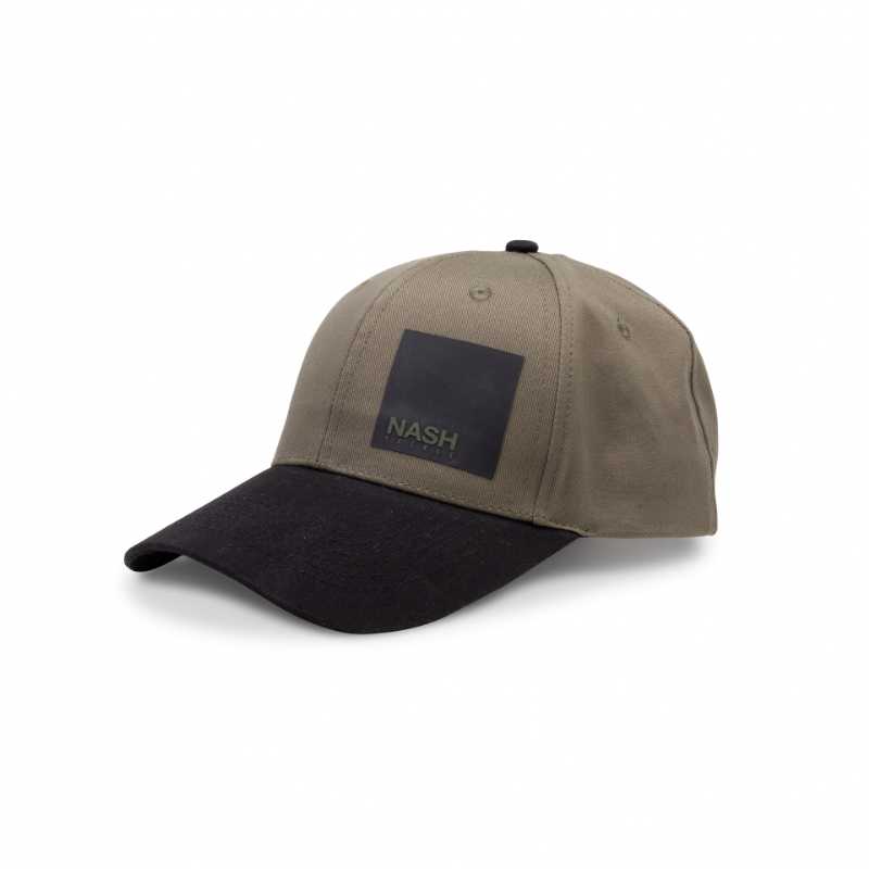 Nash Square Print Baseball Cap Black – C5103