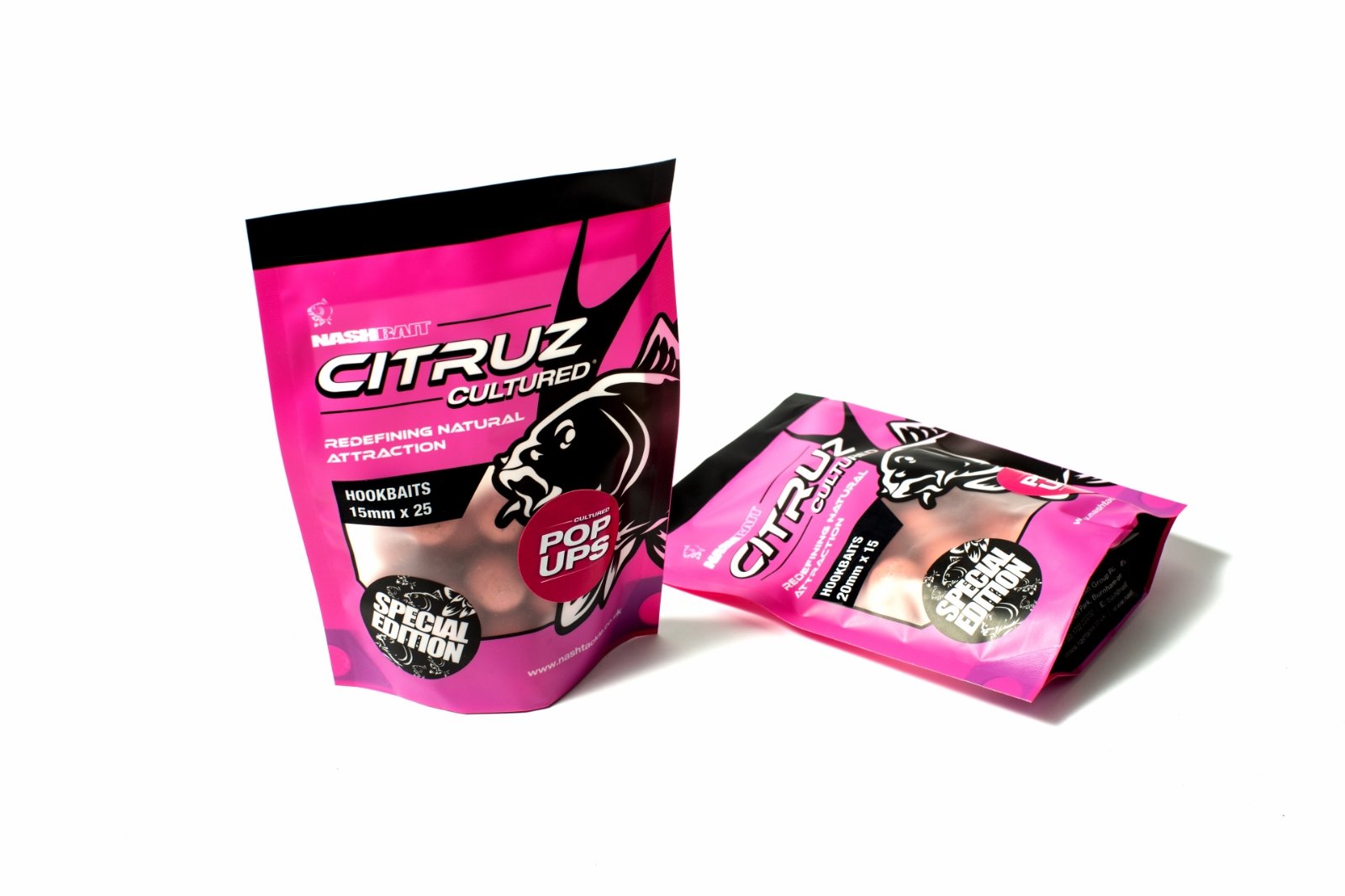 Nash Citruz Cultured Hookbaits 15mm (25 per pack) – B7211