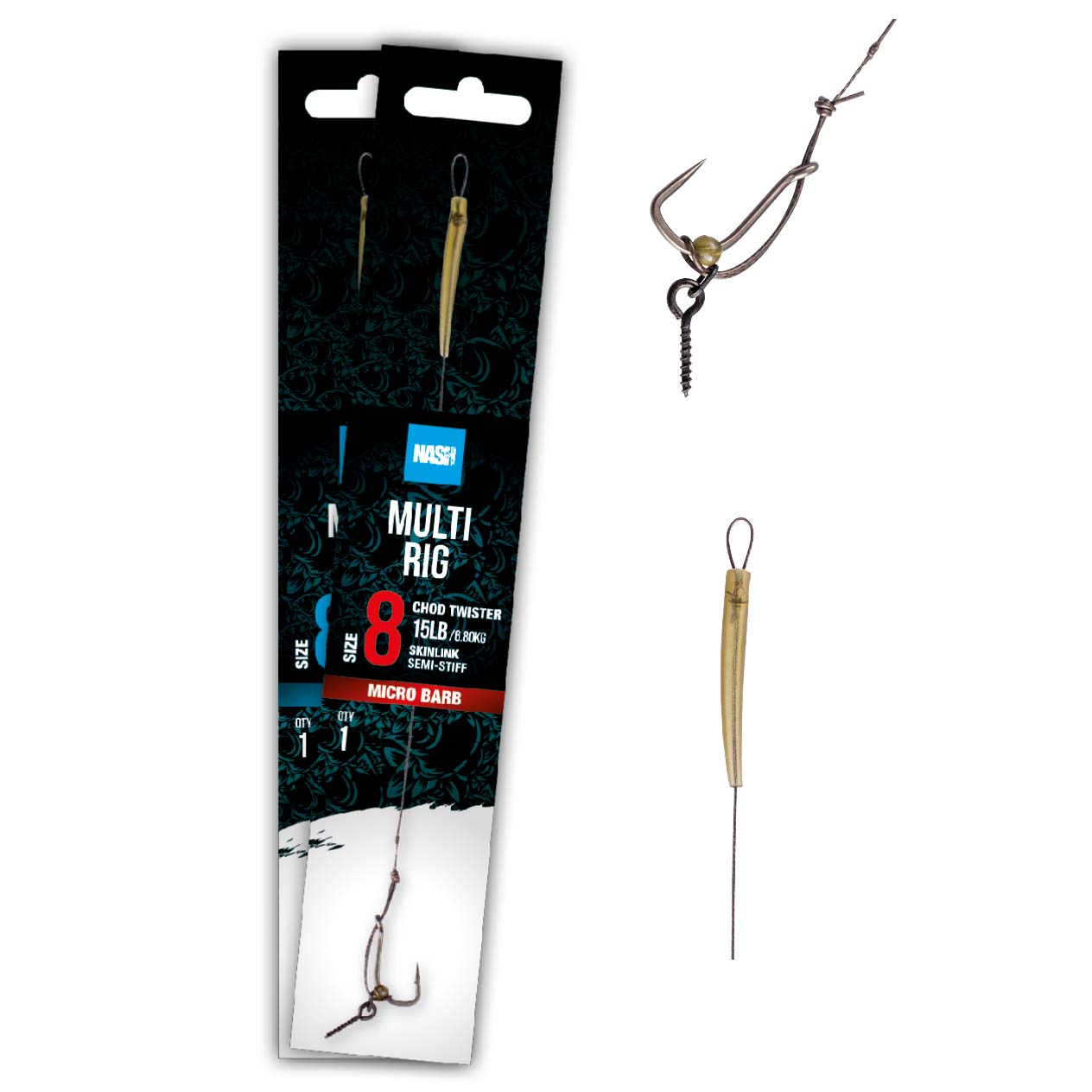 Nash Multi Rig Size 4 Barbless – T6452