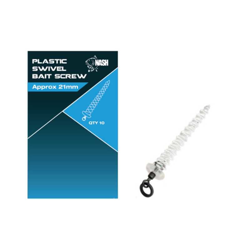 Nash Plastic Swivel Bait Screw 21mm – T8099