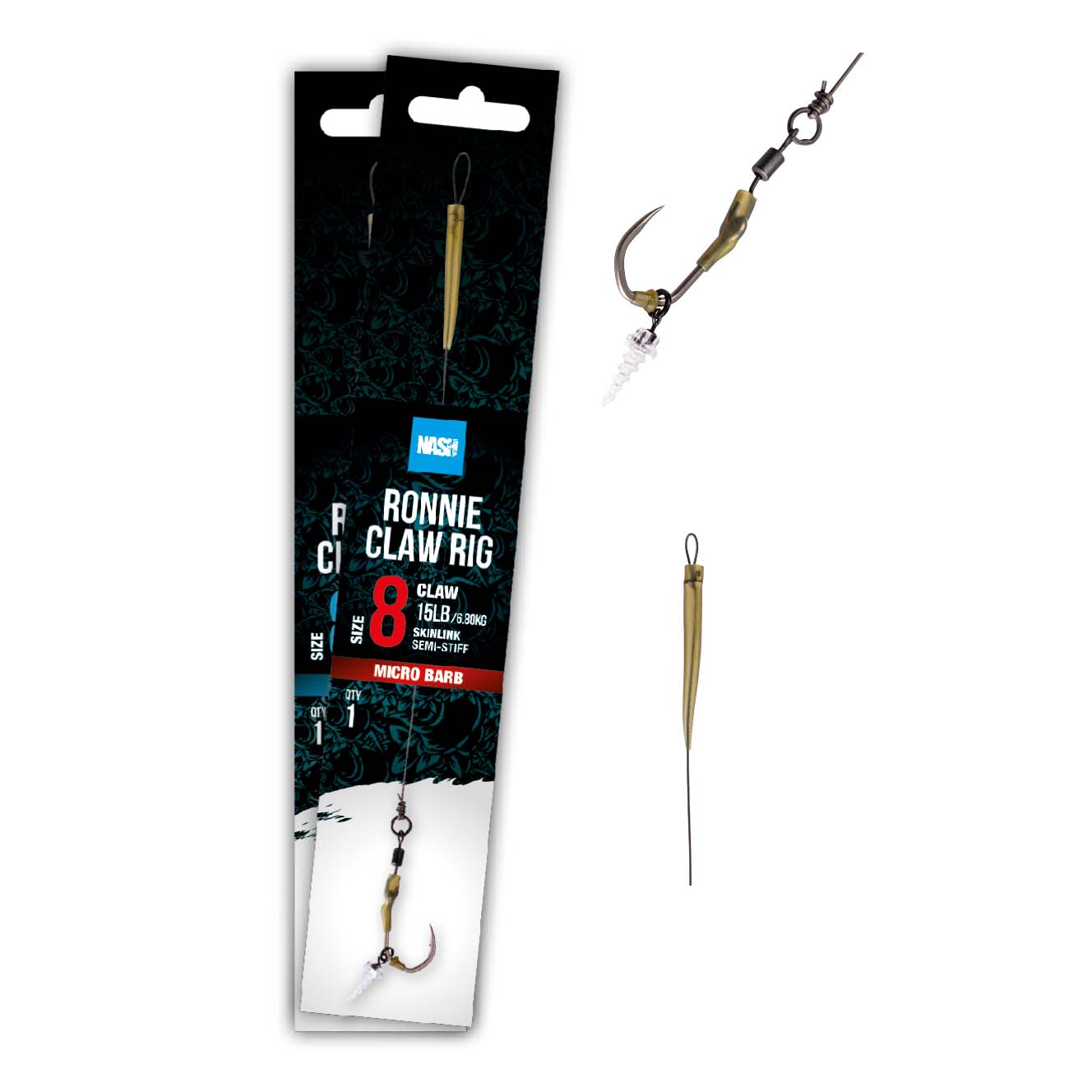 Nash Ronnie Claw Rig Size 4 Barbless – T6418