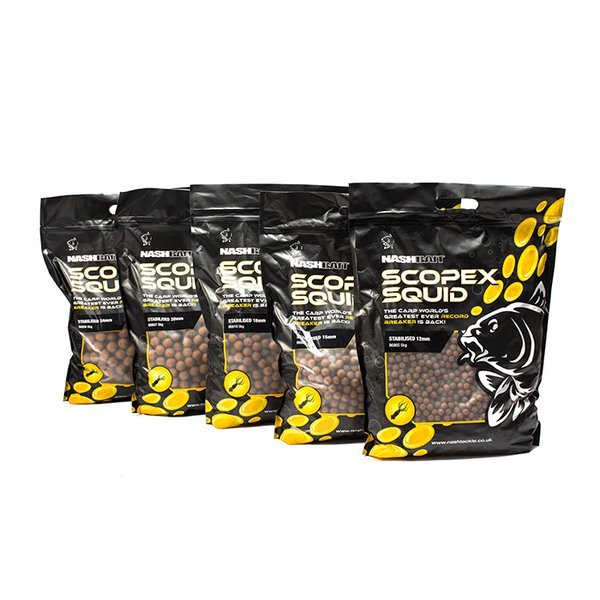 Nash Scopex Squid Boilies Stabilised 12mm 1kg – B6800