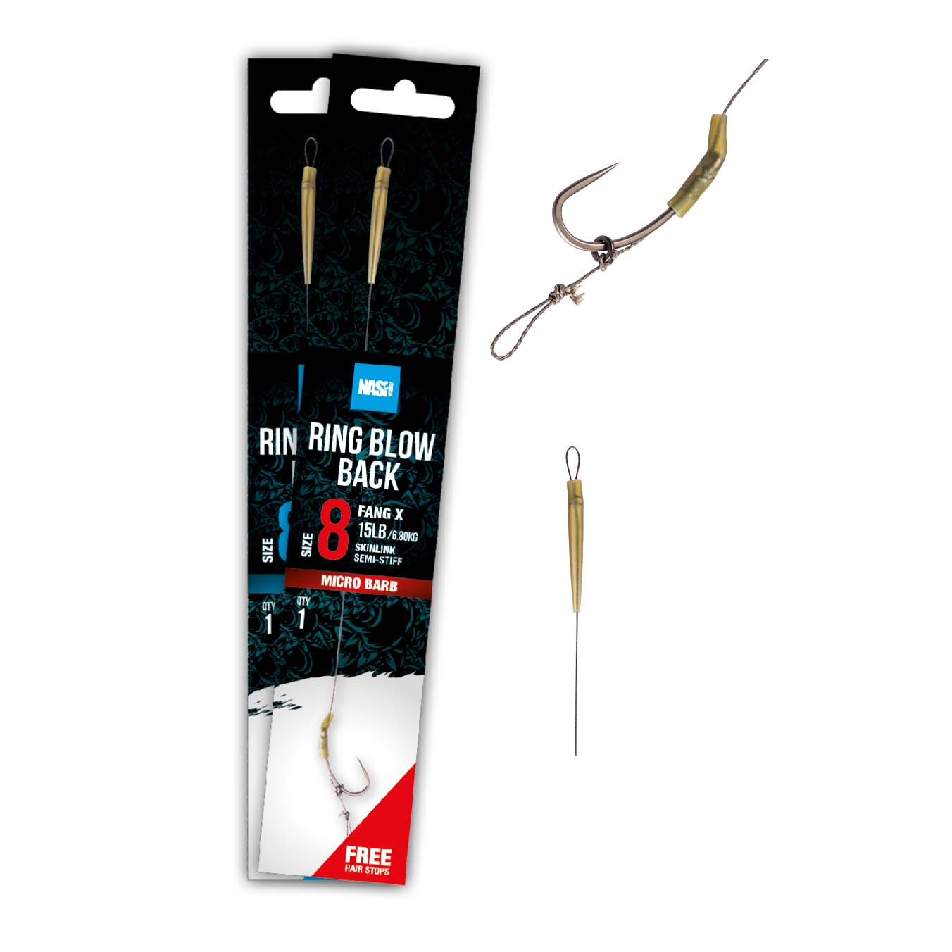 Nash Tube Blow Back Rig Size 4 Barbless – T6404