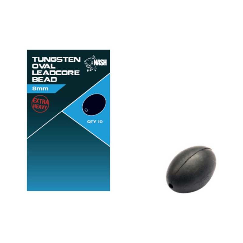 Nash Tungsten Leadcore Oval Bead – T8712