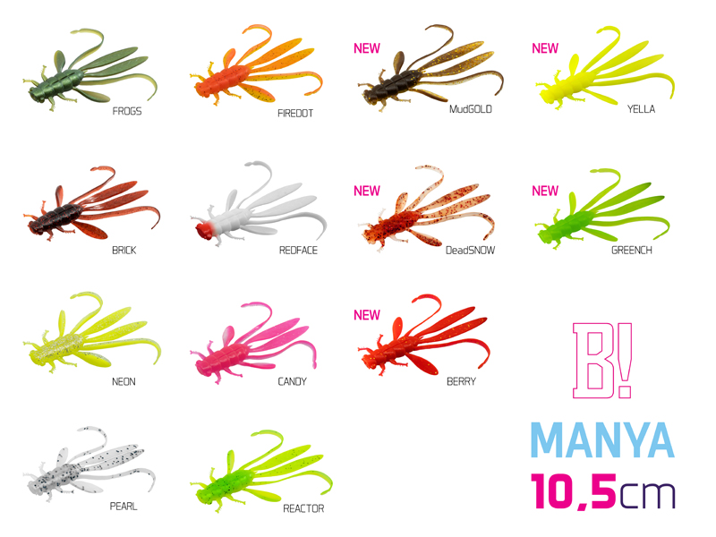 Nimfa Delphin MANYA UVs / 5szt 10.5cm/CANDY