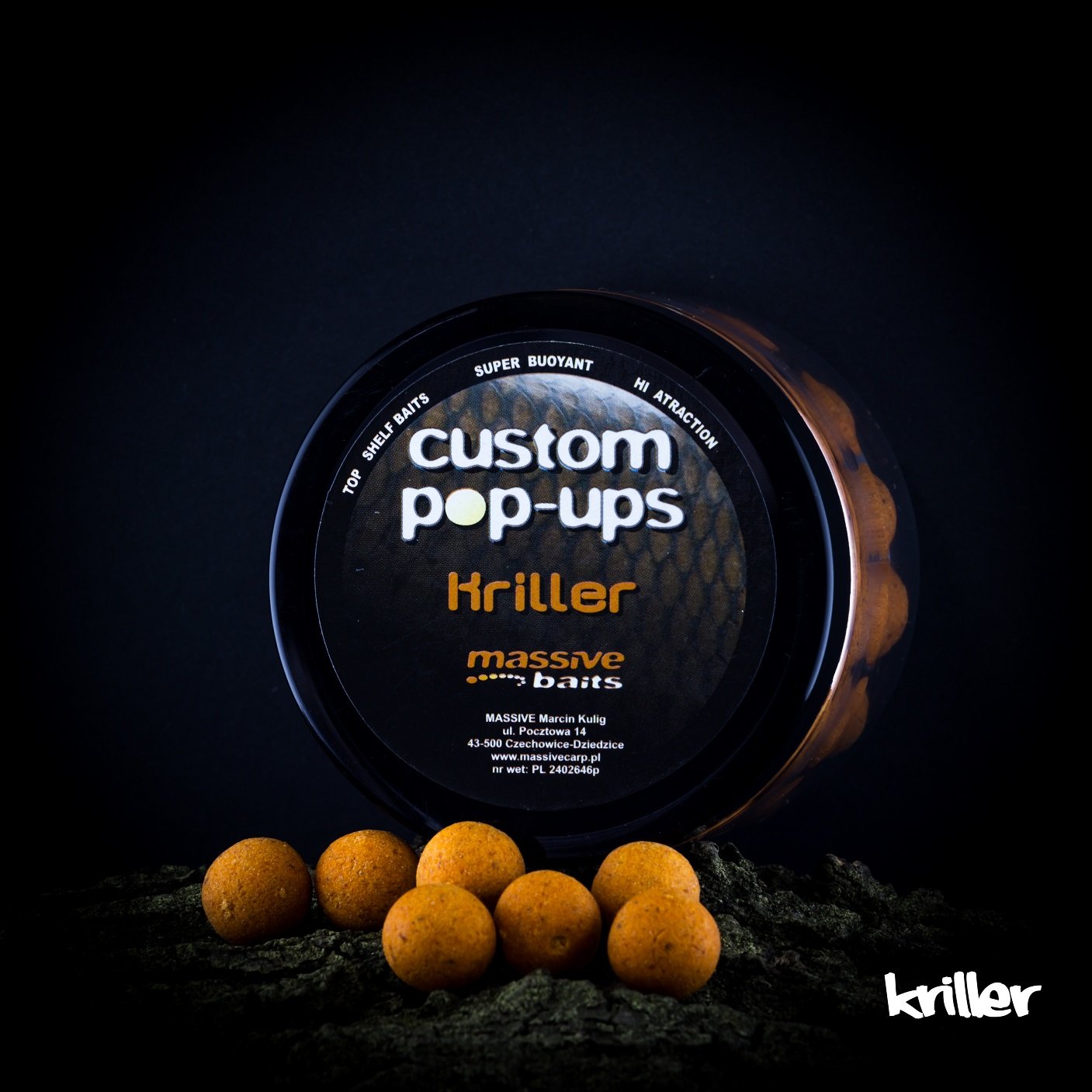 Massive Baits – Kriller 18mm – Pop Up