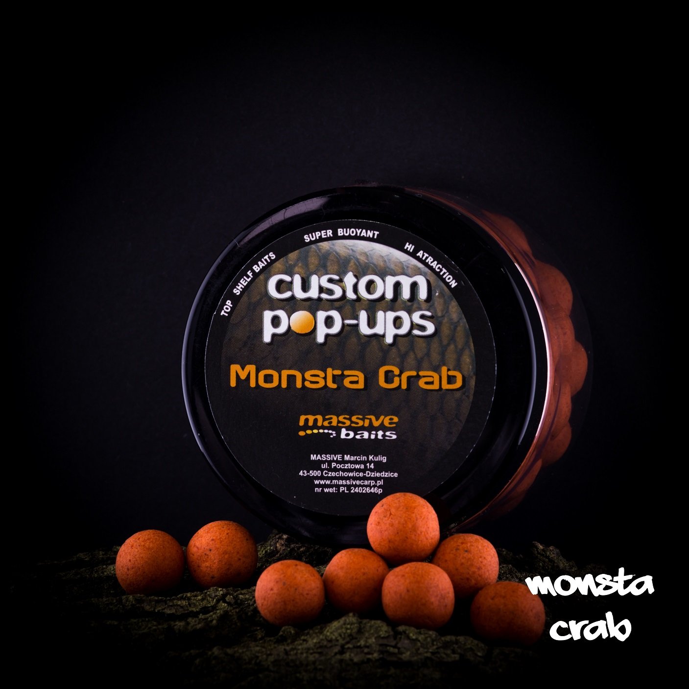 Massive Baits – Monsta Crab 14mm – Pop Up