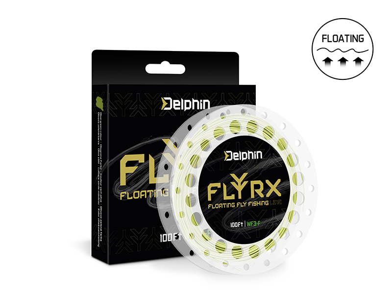 Plecionka wędkarska Delphin FLYRX WF3-F / 100 FT