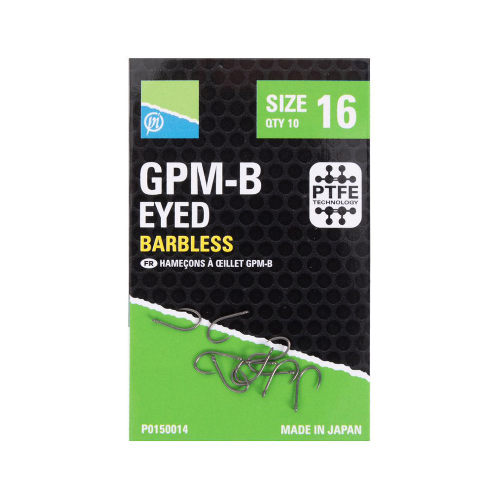 Preston Gpm-B Hooks – Size 14 – Eyed – P0150013