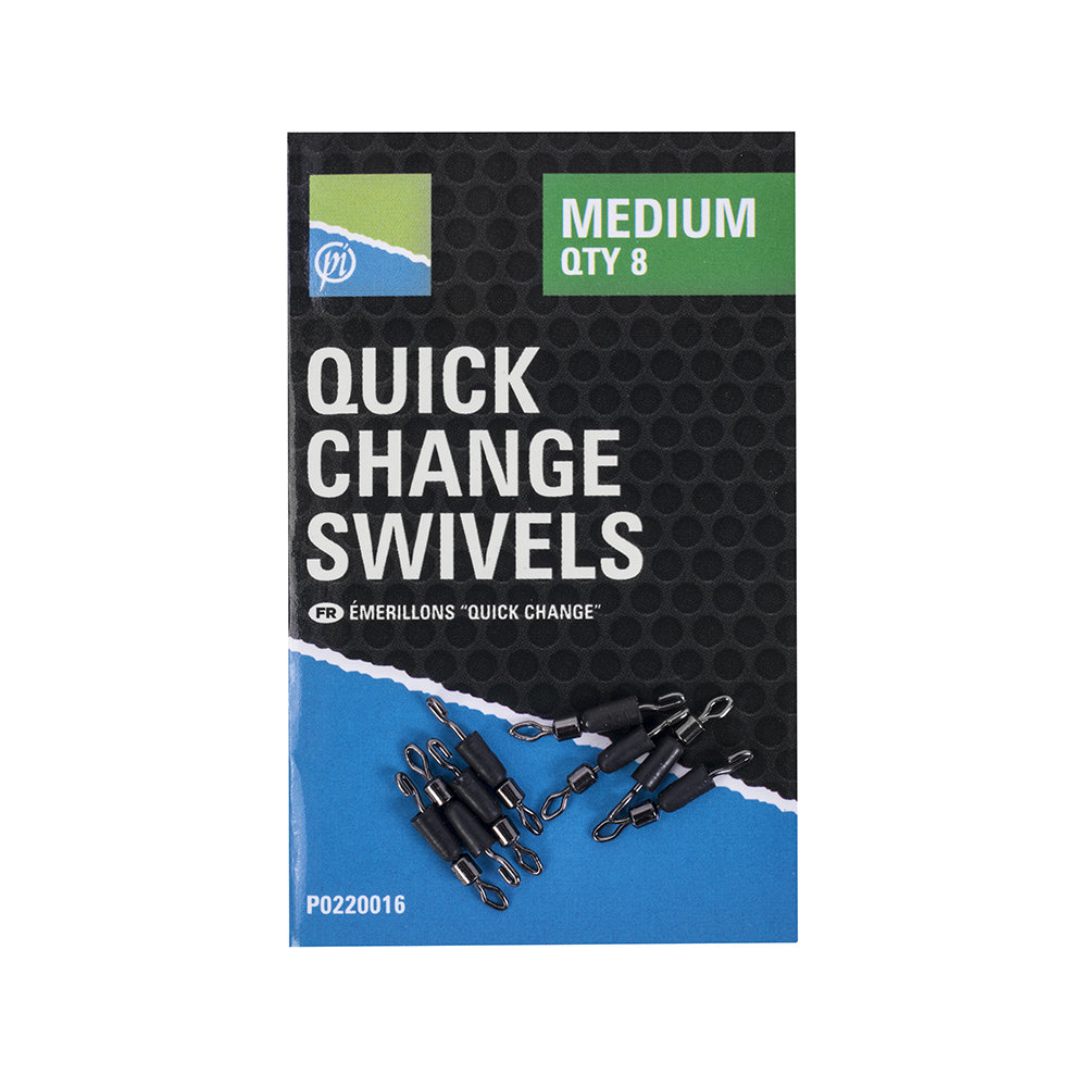 Preston Quick Change Swivels – Medium – P0220016