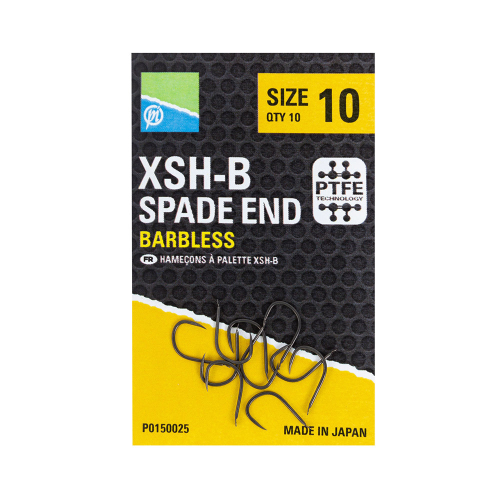 Preston Xsh-B Hooks – Size 16 – Spade End – P0150028