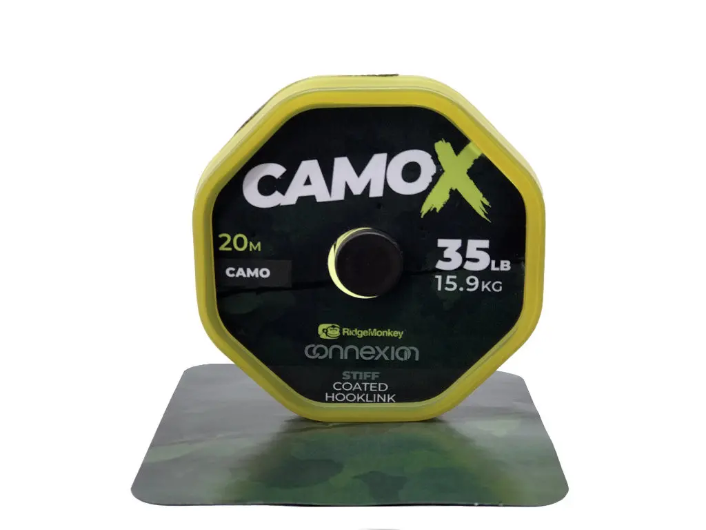 Ridge Monkey – Connexion CamoX Soft Coated Hooklink 25lb – Single Item (RMT317)