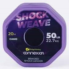 Ridge Monkey – Connexion Shock Weave Braided Shock Leader 50lb – Single Item (RMT326)