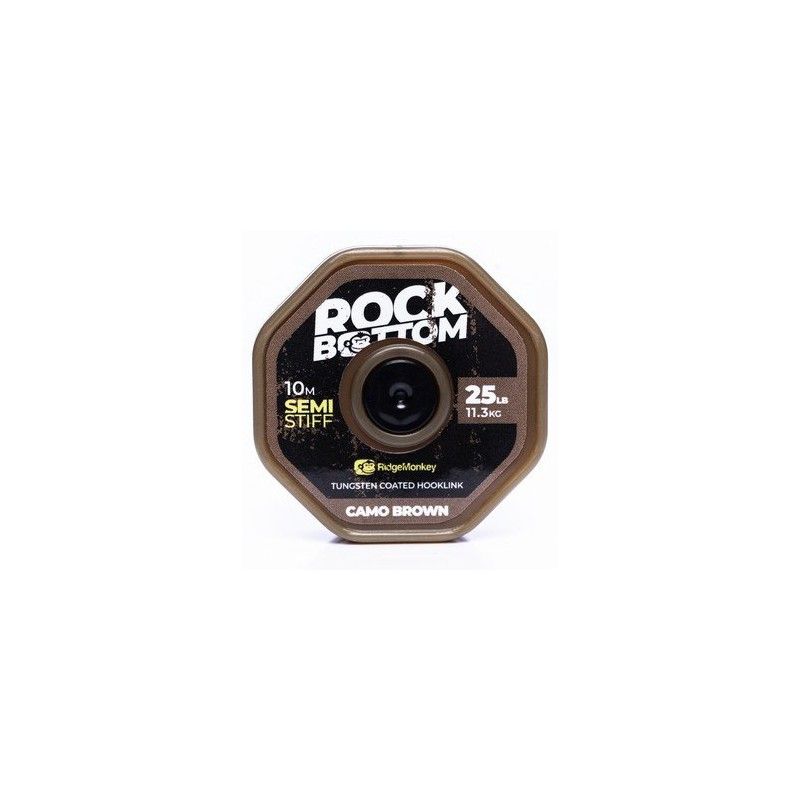 Plecionka Ridge Monkey Rock Bottom Tungsten Coated Semi Stiff 25lb/10m