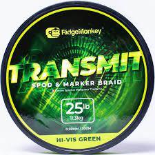 Ridge Monkey – Transmit Spod and Marker Braid 25lb 300m – Single Item (RMT190)