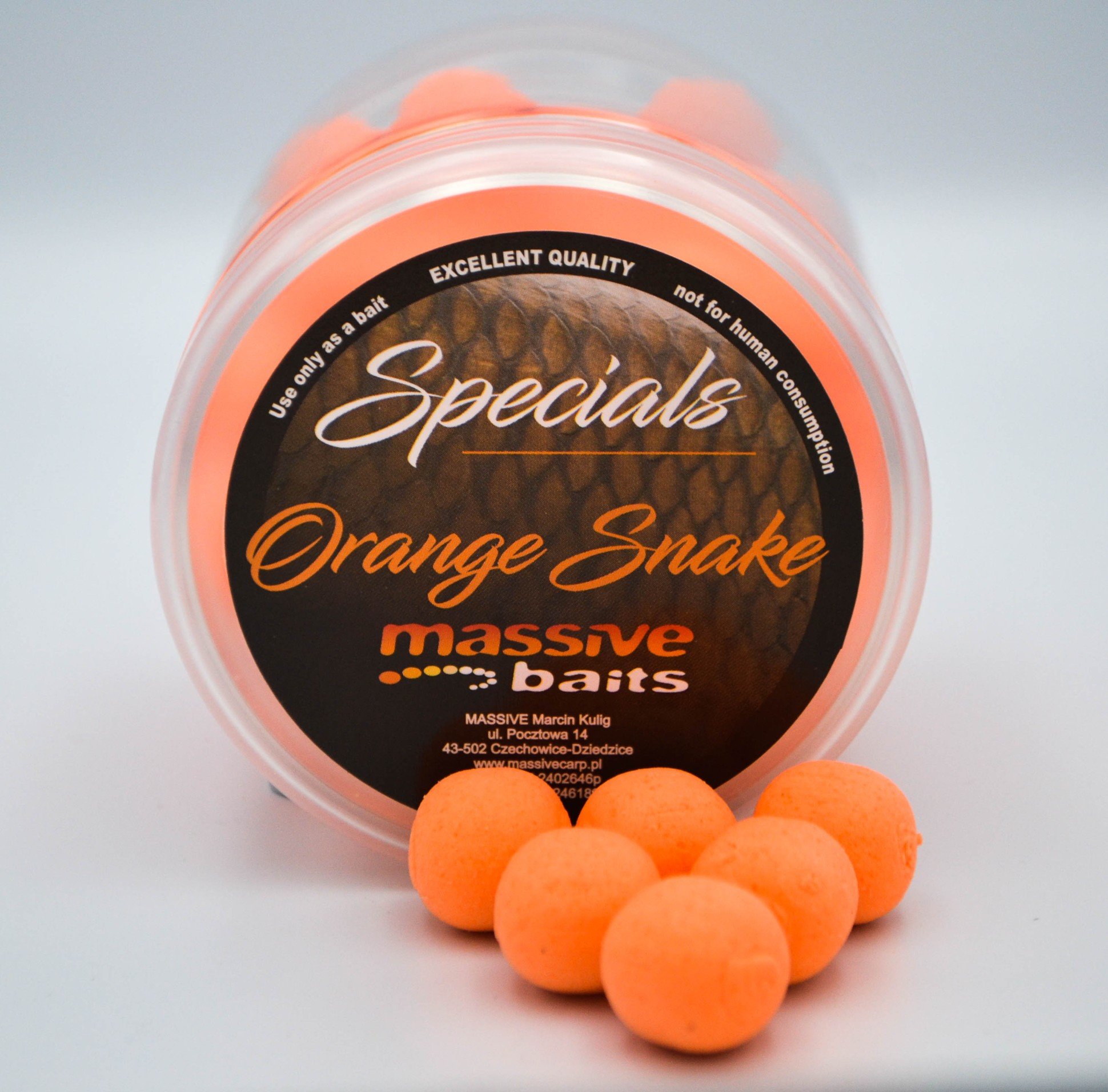 Massive Baits – Orange Snake 14mm – Special Pop-Up