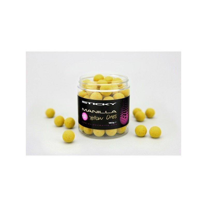 Sticky Baits Kulki pop-up Manilla Yellow ones 12mm