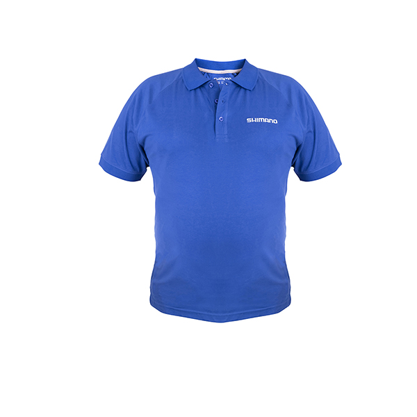 Shimano Koszulka Polo Shimano 3XL Blue Krótki Rękaw