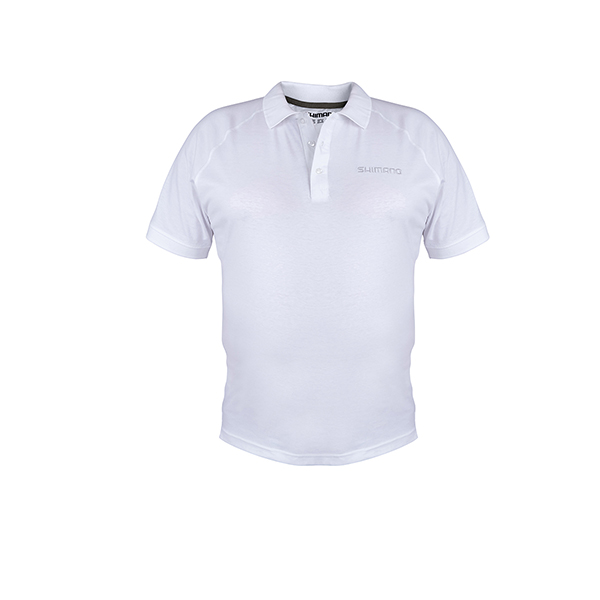 Shimano Koszulka Polo Shimano XL White Krótki Rękaw