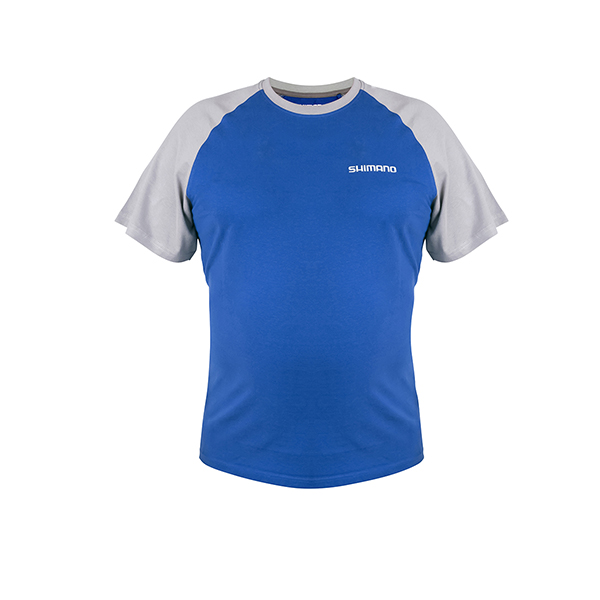 Shimano Koszulka T-shirt Shimano 2XL Blue Krótki Rękaw