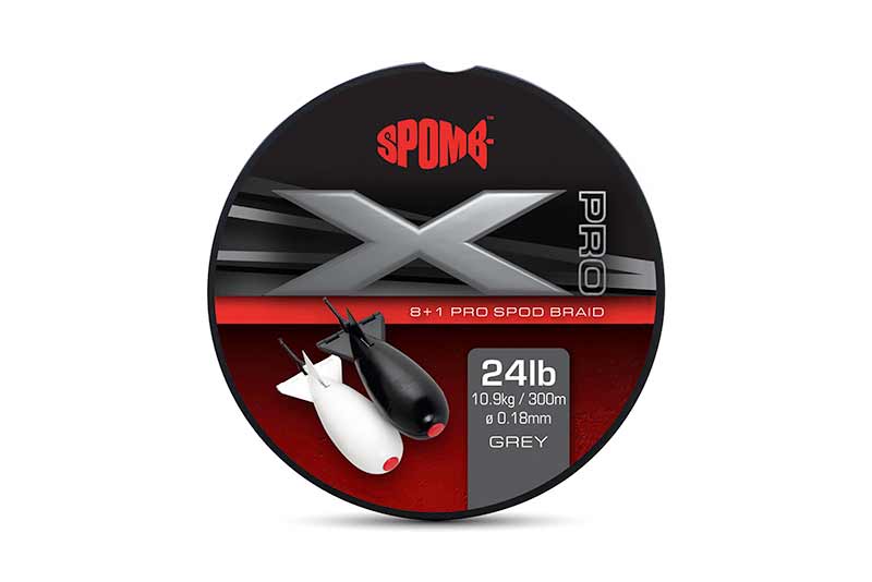 Spomb X Pro Braid – Spomb X Pro Braid Grey 8+1 0.18mm 24lbs – DBL004