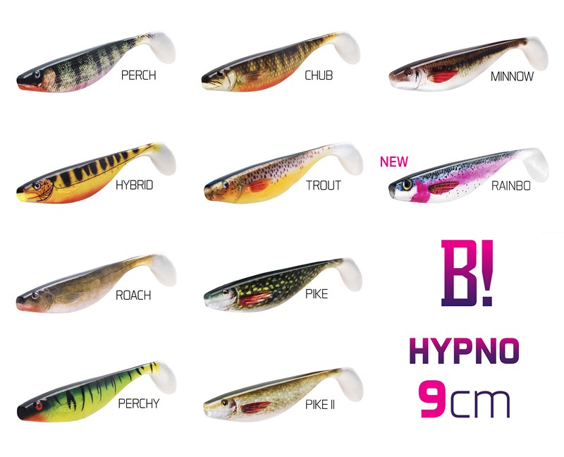 Sztuczna przynęta/guma BOMB! HYPNO / 3szt 9cm/3D CHUB – op.1 sztuk