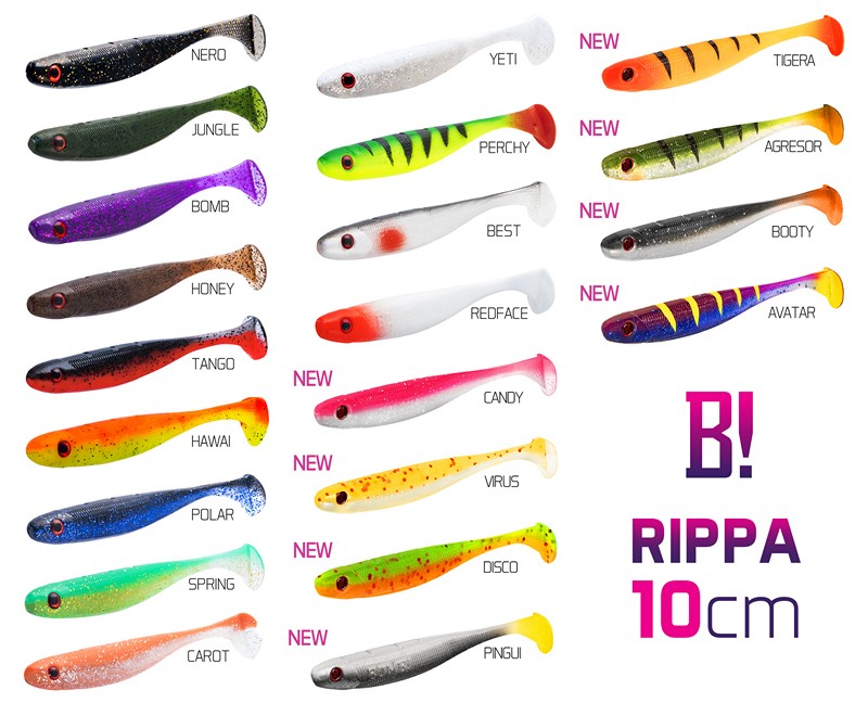 Top Mix przynęt BOMB! Rippa / 5szt 10cm/Agresor Redface Best Candy Virus