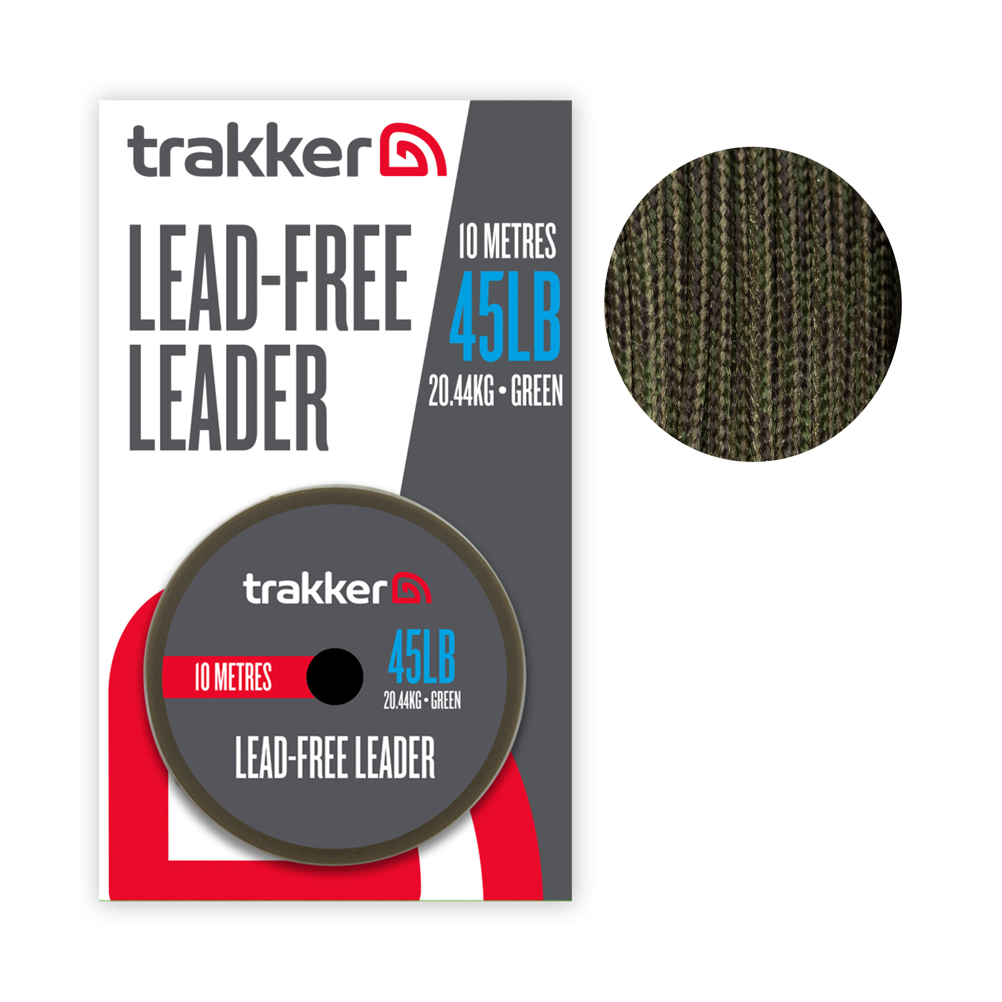 Trakker – Lead Free Leader (45lb)(20.44kg)(10m)