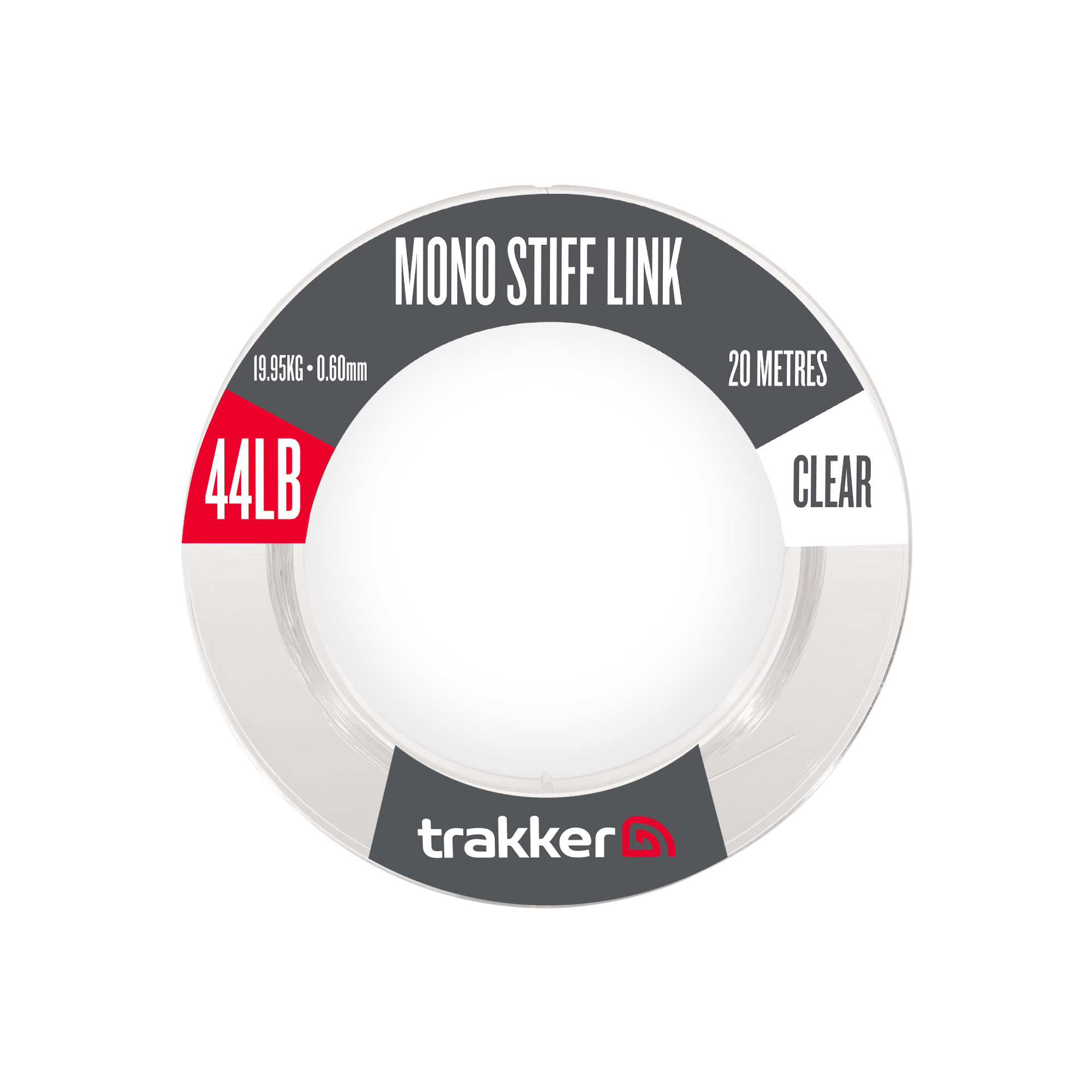 Trakker – Mono Stiff Link (44lb)(19.95kg)(0.6mm)(20m)(Clear)