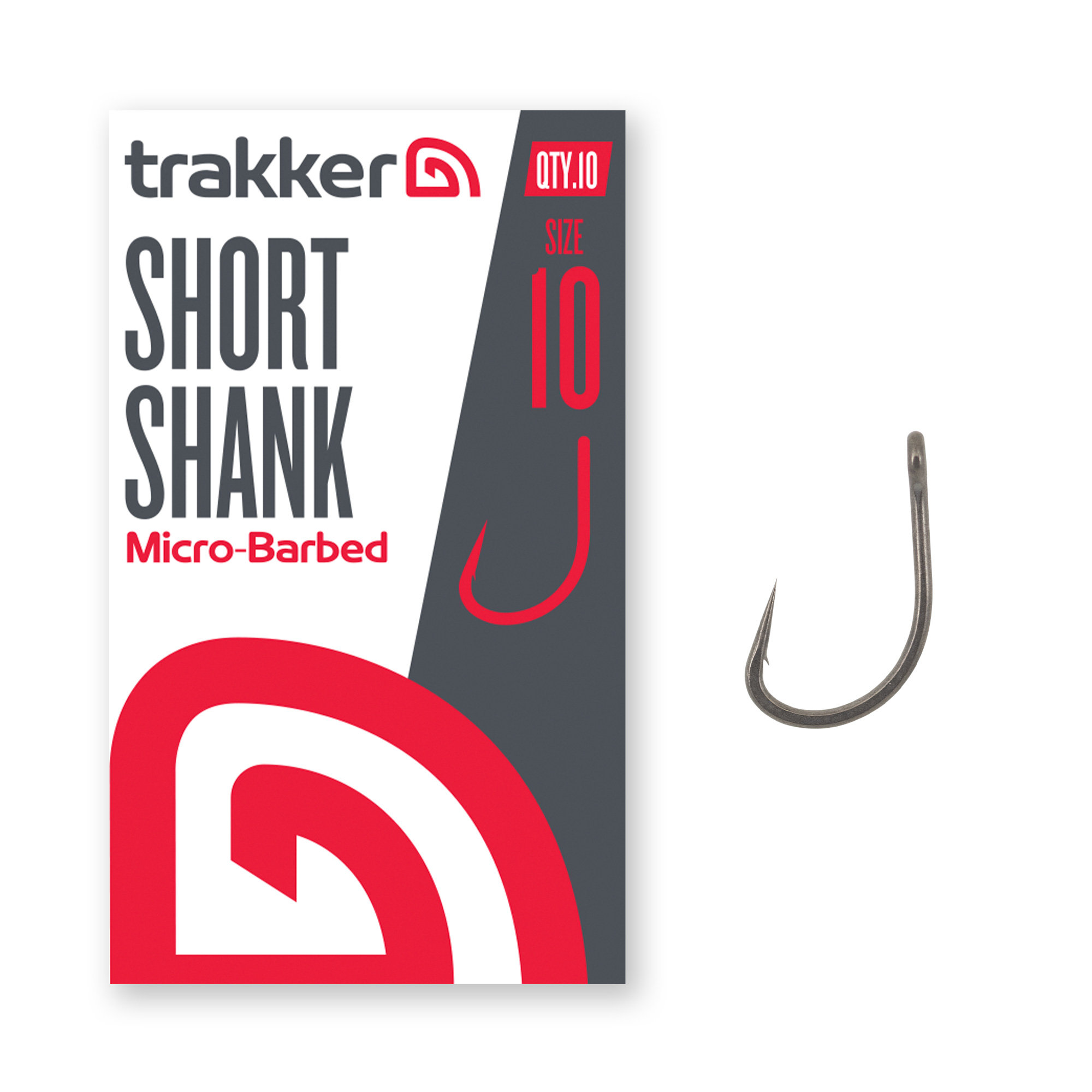 Trakker – Short Shank Hooks Size 10 (Micro Barbed) TPx5